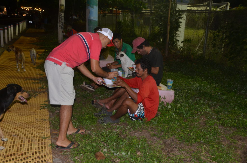 Kenneth serving the homeless